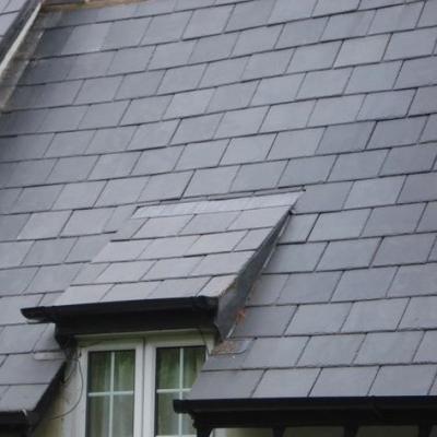 China Modern Wholesale Villa Slate Magic Black Roofing Tile for sale