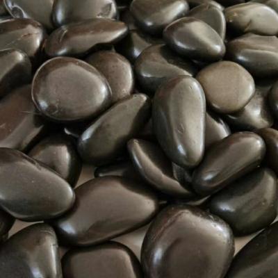 China Natural Coastal Stone Black Pebbles For Sale Black Pea Pebble Stone for sale