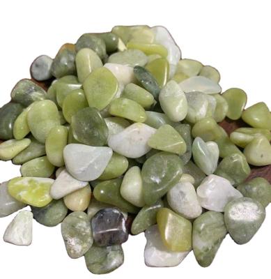 China Wholesale Natural Green Polished Green Pebbles French Pebbles for sale