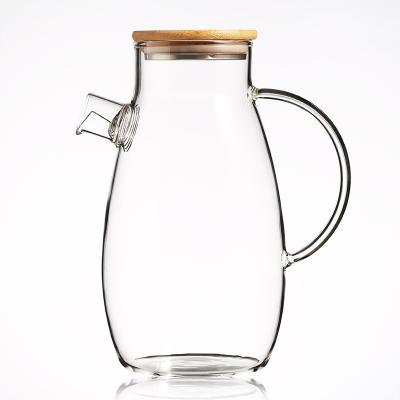 China Wholesale Temperature Display Borosilicate Drinking Coffee Novelty Clear Glass Reusable Teapot With Teapot Lids for sale