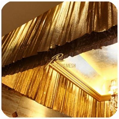 China Metal sequin cloth for stage background decorative for sale