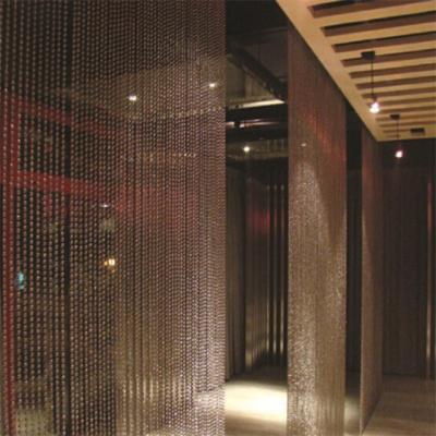 China High quality fashion decorative metal ball chain curtain for room divider partition for sale