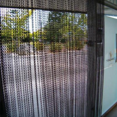 China Aluminum Chain Link Fly Screen Door Curtain for sale