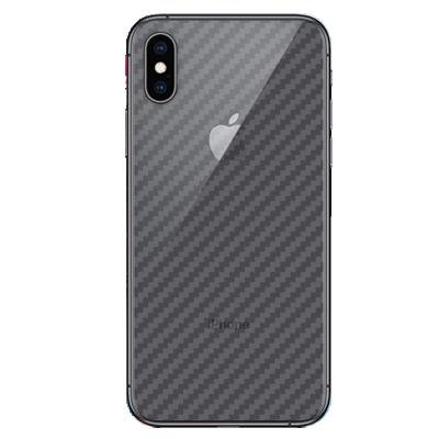 China Mobile Phone Carbon Fiber Back Cover Scratch-Resistant Sticker Fits Apple X XS XR XSmax for sale