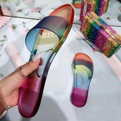 China Ladies PVC Jelly Fruit Sandals Casual Lady Fashion Trend Jelly Slippers Jelly Slippers Beach Sandals Slippers For Women for sale