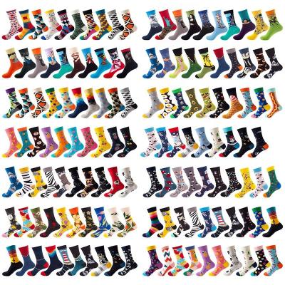 China Wholesale Logo Designer Funny Colorful Funny Cotton Happy Quick Dry Breathable Compression Crew Sports Winter Socks For Men for sale