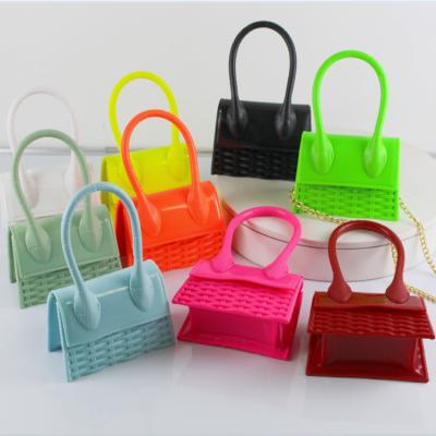 China Others Kids Clear Pink PVC Jelly Purses And Silicone Shoulder Beach Bags For Girls Green for sale