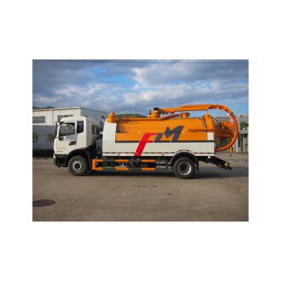 China New FULONGMA Vacuum Sewage Suction And Tank Sewage Dredging And Cleaning Truck Dongfeng DFH1180EX8 for sale