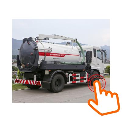 China FULONGMA 12t Sewer Vacuum Pump Truck Sewer Cleaning Sucking Trucks 1-10T for sale