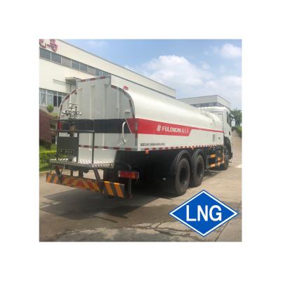 China Building Material Shops FULONGMA Liquefied Natural Gas 6x4 14350L Water Tanker Truck For Indonesia for sale