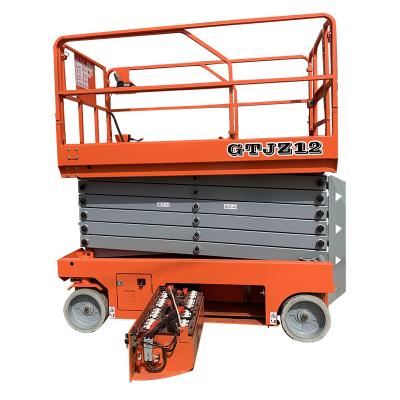 China Aerial Maintenance Working MTDT Mobile Portable Hydraulic Electric Scissor Lift With Remote Control for sale