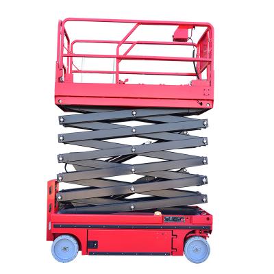 China Aerial Maintenance Operating 6-14M Adjustable Mobile Hydraulic Scissor Lift Remote Control Vertical Lifting Platform for sale