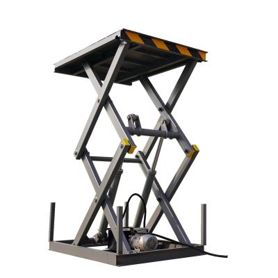 China Hotels 5 Ton Stationary Hydraulic Scissor Lift Platform Stainless Steel Table for sale