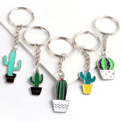 China Small Lightweight Exquisite Cactus Key Chain Fruit Slice DIY Key Chain Jewelry Accessories Keychain for sale