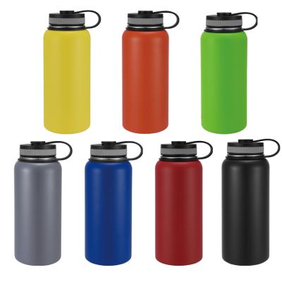 China Sustainable 950ml Stainless Steel Tumbler Insulate Outdoor Sports Water Bottle With Variety Of Lid for sale