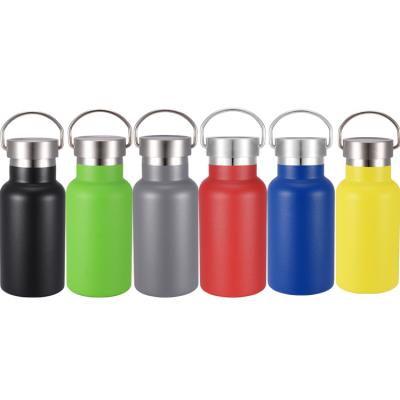 China Sustainable Stainless Steel Vacuum Flask Custom Insulated Sports Travel Water Bottle With Metal Lid for sale