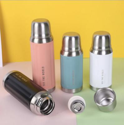 China Business Vacuum Flasks Vacuum Flasks Stainless Steel Thermos Insulated Vacuum Flask With Cup Lid Water Bottle for sale