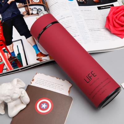 China Business 450ml Stainless Steel Thermos Vacuum Flask With Tea Infuser Double Wall Insulated Tea Bottle for sale