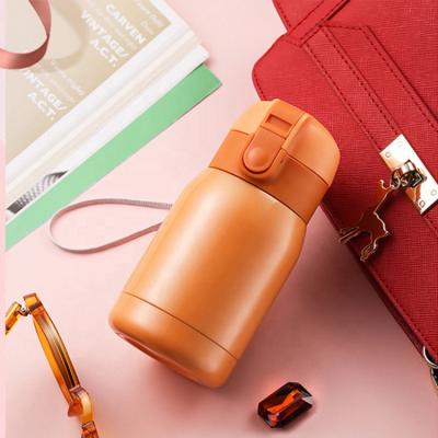 China Sustainable New Style Colors Outdoor Portable Kids Stainless Steel Kids Water Bottle With PP Lid for sale