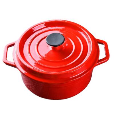 China Non Stick Sustainable High Quality Enamel Coated Cast Iron Casserole Sets for sale