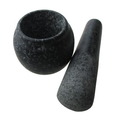 China Viable natural stone cut kitchen tool granite mortar and pestle for sale