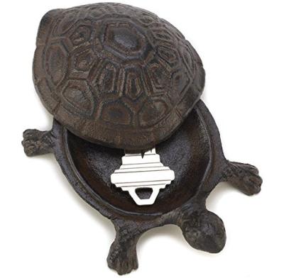 China Europe Gifts and Garden Decor Turtle Cast Key Hider Stone for sale