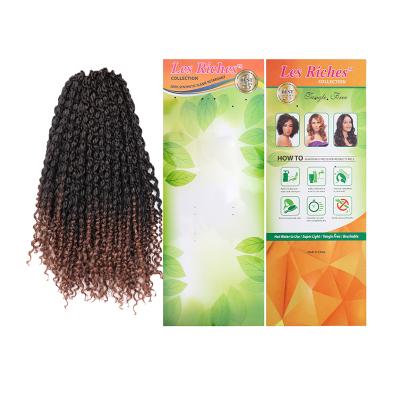 China Wholesale Afro Curly Free Wave Hair Water Twist Ombre Crochet Braid 30colors Synthetic Braiding Short Curly Water Free Twist Crochet Afro Ombre Passion Braided Braid In big wave for sale