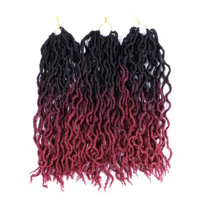 China Wholesale New Fashion Long True Resistant Synthetic Curly Natural Loose Twist Heat Resistant and Sweat Low Temperature Hair Bundles Extensions Colorful Gypsy Locs Crochet Hair for sale