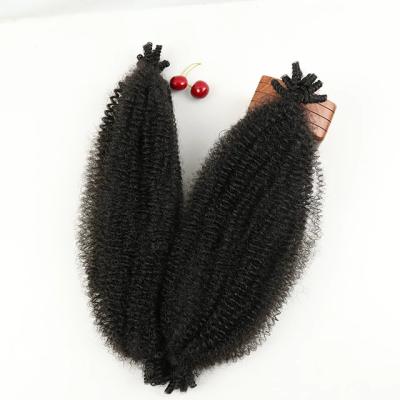 China Factory Price Low Temperature Flame Retardant And Sweat Resistant Synthetic Extension Pre-Stretched Box Packing Crochet Braiding Seller Yaki Braiding Afro Hair Wholesale for sale