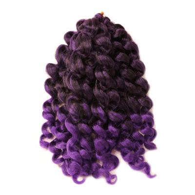 China Low Temperature Fiber Synthetic Crochet Hair Extension 20 Strands 8