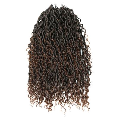 China Free Sample Flame Retardant And Sweaty Style Loop Resistant Synthetic Expression Red Low Temperature Red Micro Braids Wavy Synthetic Hand Braid Organic Faux Locs With Curly River Crochet Braids for sale