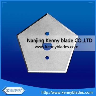 China Plastic Bag Tungsten Carbide Pentagon Blade Tungsten Carbide Pentagon Blade for sale