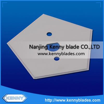 China Reliable Bag and BOPP Tungsten Carbide Bag Cutting Pentagon Blade for sale