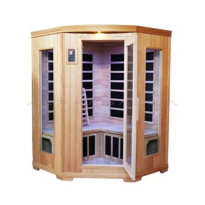 China Modern Indoor Indoor Infrared Sauna Tent 3-4 Person Home Far Infrared Low Far Infrared Mobile Sauna Room for sale