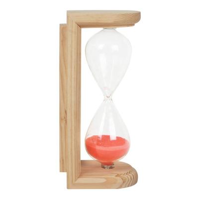 China Alphasauna Hourglass Modern Dry Sauna Accessories / 15 Minute Sauna Wooden SandTimer for sale