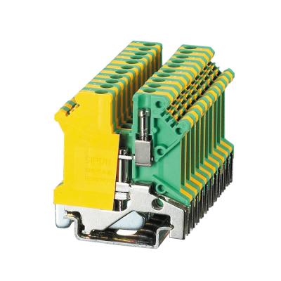 China PA66 SUK-2.5JD USLKG PE/N Ground Modular Terminal Block Din Rail Terminal Block for sale