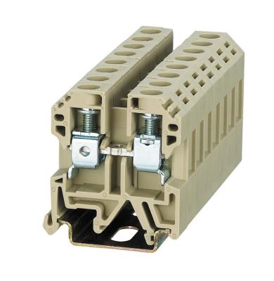 China Universal Screw Din Rail Terminal Block 6mm PA66 SEK-6 Weidmuller SAK Type Terminal Block for sale