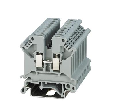 China PA66 Universal Terminal Block SUK-4 UK5N DIN Rail Screw Terminal Terminal Block Panel Mount Contact for sale