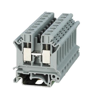 China PA66 SUK-10 Industrial Screw Connector Din Rail Terminal Block Wire Electrical Conductor for sale