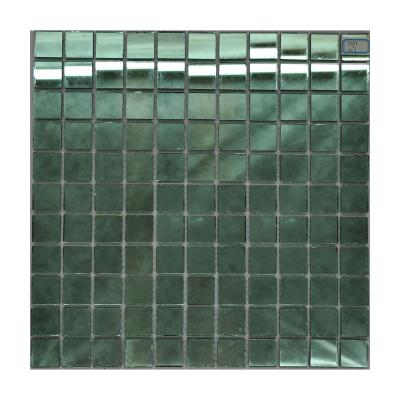 China CLASSIC square glass mirror mosaic tile backsplash tile for bathroom wall for sale