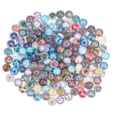 China Europe Mixed Round Mosaic Tiles Beads Glass Supplies For Jewelry Making Set Glass Beads Suitable For Making for sale