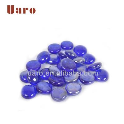 China DIY MATERAIL Kits Parts Glossy Surface DIY Ocean Blue Pebble for sale