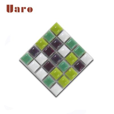 China Parquet Mini Japanese Ceramic Mosaic Tile on the mesh beautiful color ceramic mosaic tile for sale