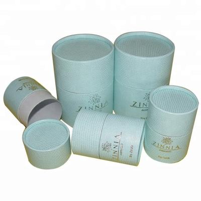 China Handmade Custom Logo Cardboard Craft Paper Round Tube Bath Bombs Cylinder Packaging Gift Box. for sale