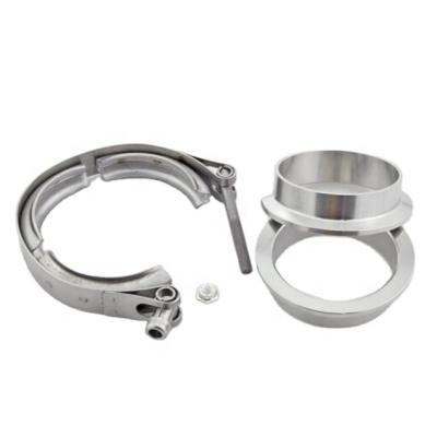 China Exhaust 2.0 Inch 304 Stainless Steel V-Band Quick Release Flange Connection With Flat Flange for sale