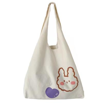 China Others High Quality Korean Designer Cute Sweet Student Handbag Women Printed Tote Bag Canvas for sale