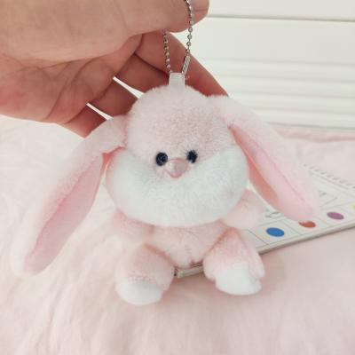 China Custom Toy ALLO Eco-Friendly Plush Big-eared Rabbit Plush Toy Cute Stuffed Rabbit YIWU Kawii Bunny Bunny Rabbit Key Chain Pendant for sale