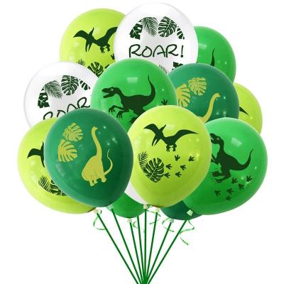 China YIWU Dinosaur Theme Happy Birthday Party Supplies Balloons Funny ALLO Environmentally Friendly Dinosaur Latex Balloon for sale