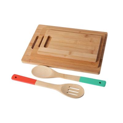 China Totally Large Sustainable Natural Organic Kitchen Tableware Rectangular Bamboo Chopping Board for sale