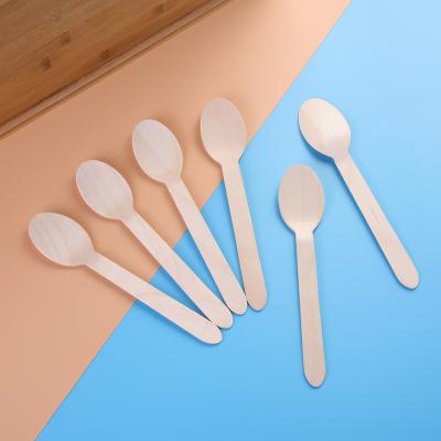 China Birchwood Eco-Friendly Compostable Biodegradable Disposable Tableware Disposable 100% Wooden Cutlery for sale